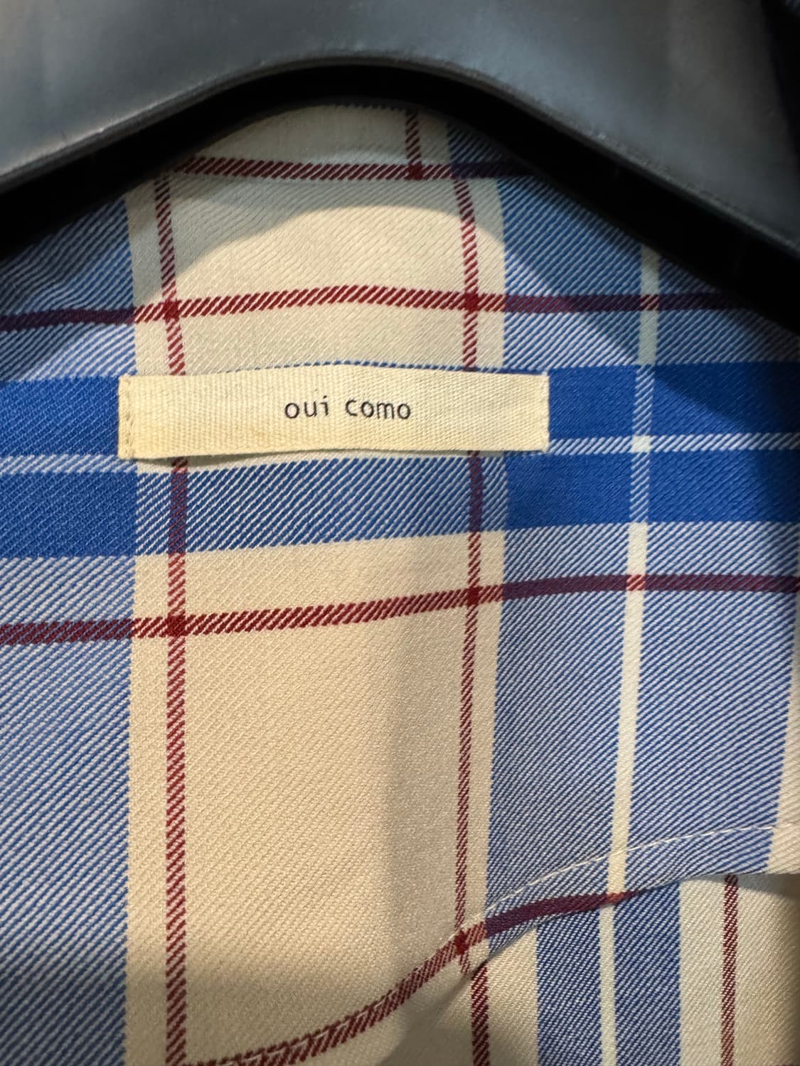 oui como 위꼬모 체크 로브 상품이미지6