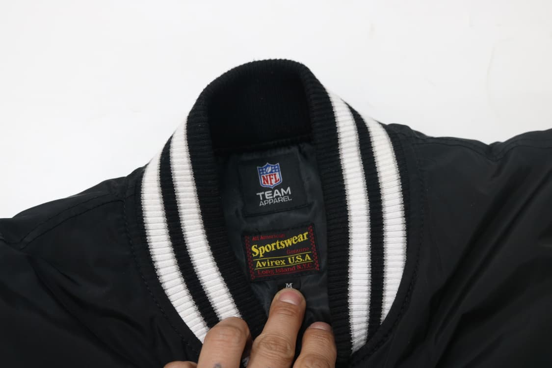 AVIREX 아비렉스  x NFL 레이더스 빅로고 스타디움 자켓 (M) 상품이미지8