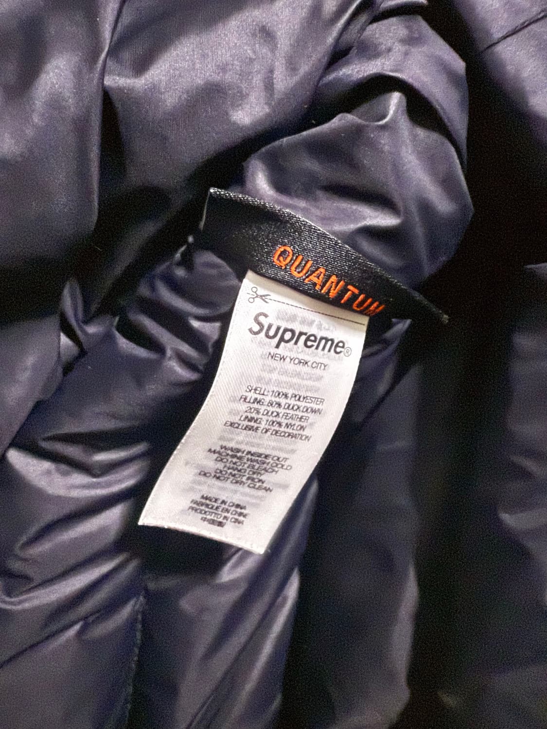 슈프림 마이크로 다운 하프집업 풀오버 블랙 24fw 상품이미지4