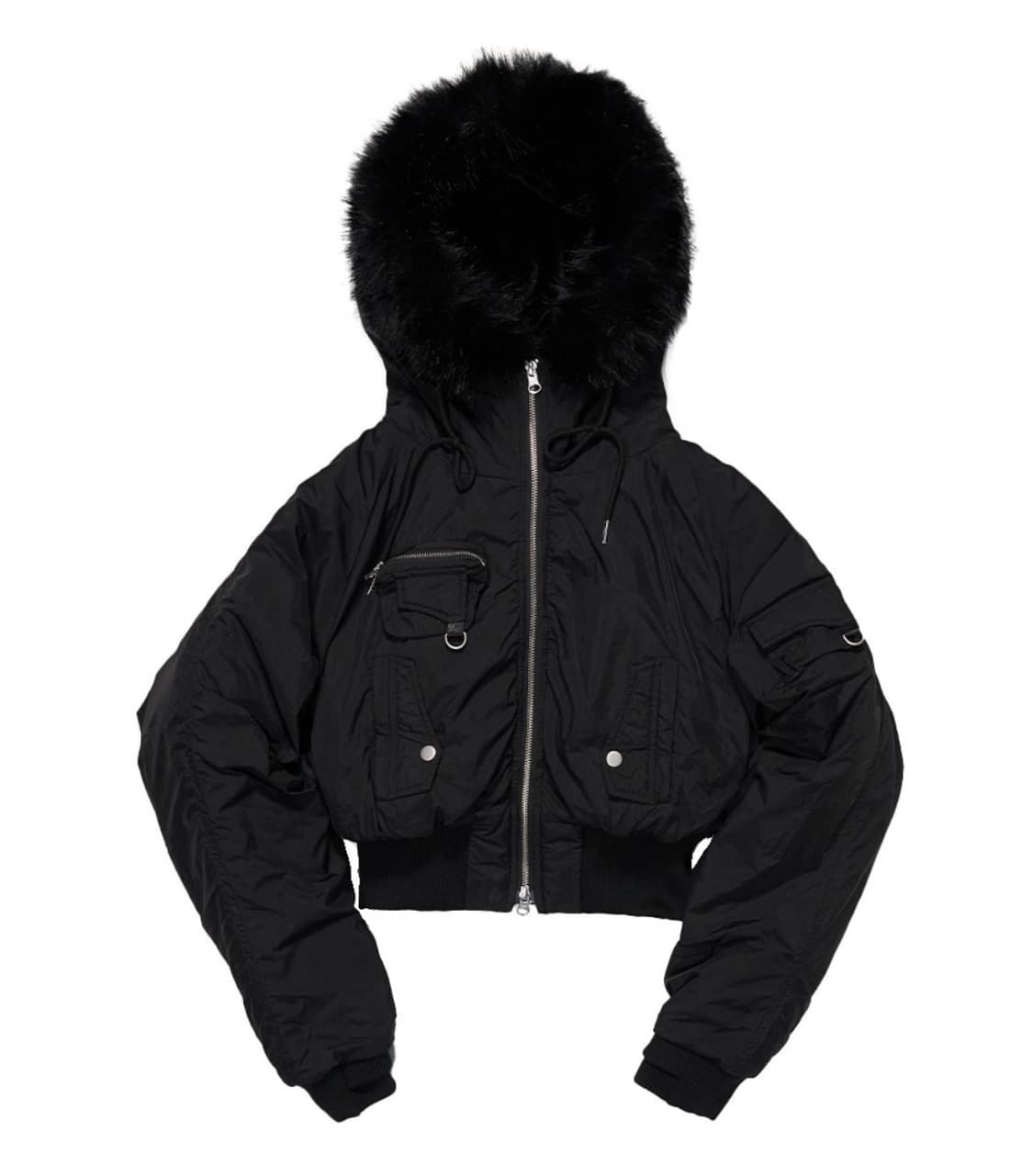 스키즘인듀싱 HOODED PUFFER JACKET BLACK  상품이미지1
