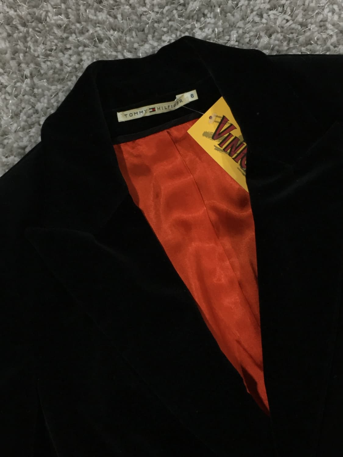 타미힐피거 블랙 벨벳 자켓 상품이미지3