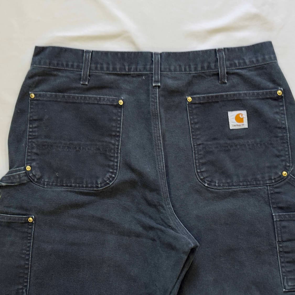 00s 칼하트 더블니 워크팬츠 B01 BLK 36X30 상품이미지8