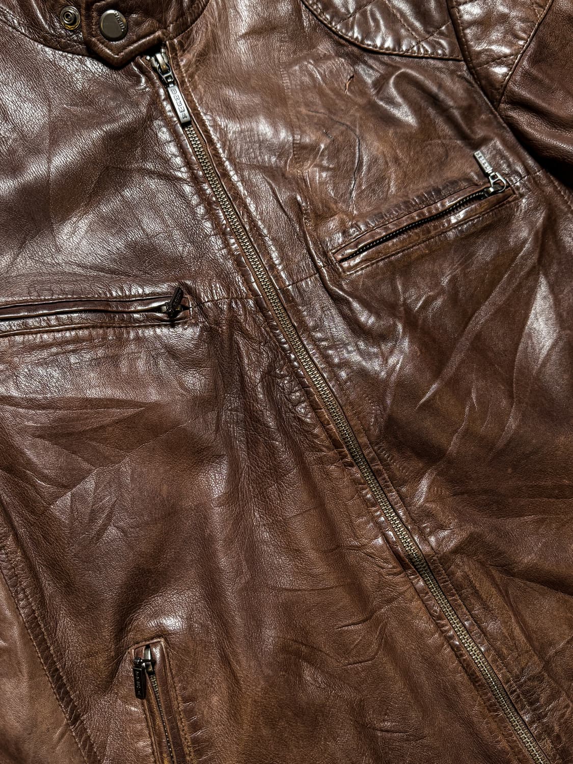 BREMA – Quilted Leather Racing Jacket 상품이미지3