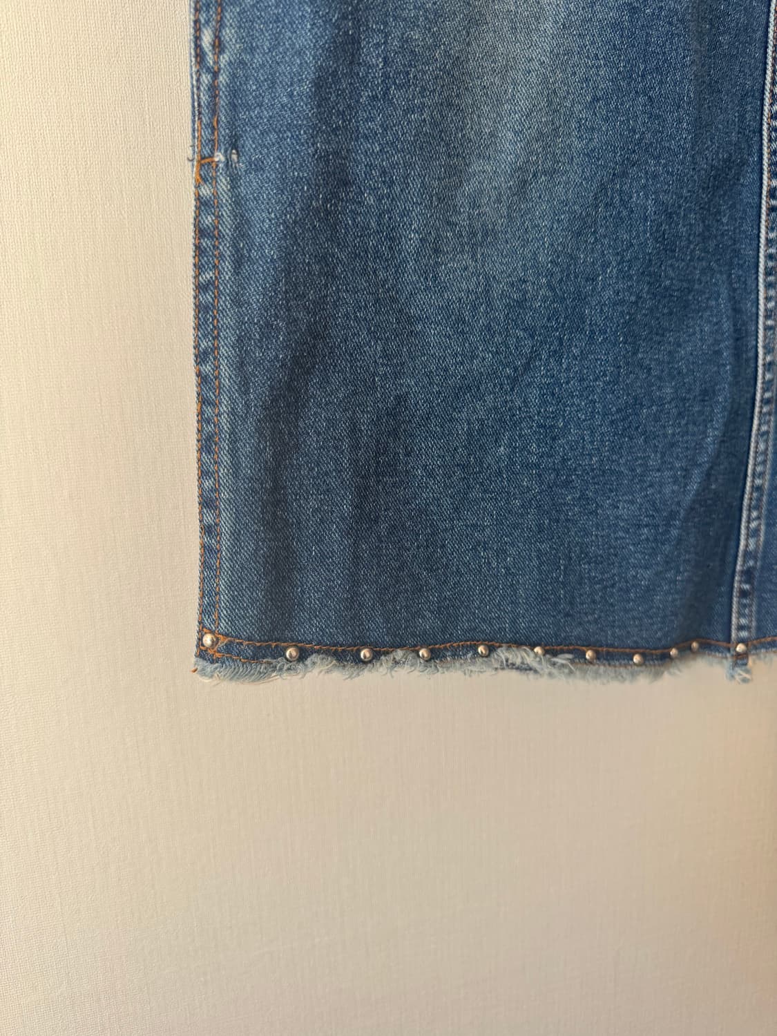 데님 스터드 롱스커트 상품이미지5