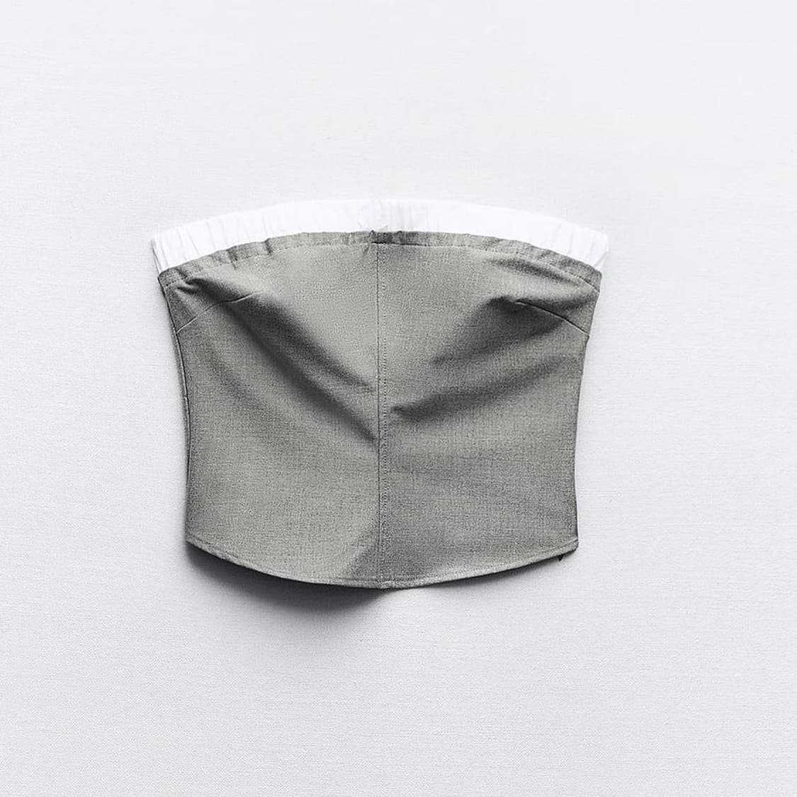 ZARA 자라 회색 밴딩 튜브탑 상품이미지3