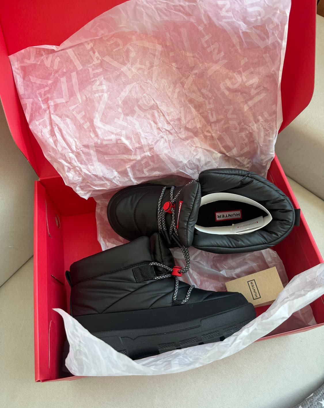 헌터 익스플로러 온 푸퍼 레이스업 부티 (새상품) 상품이미지1