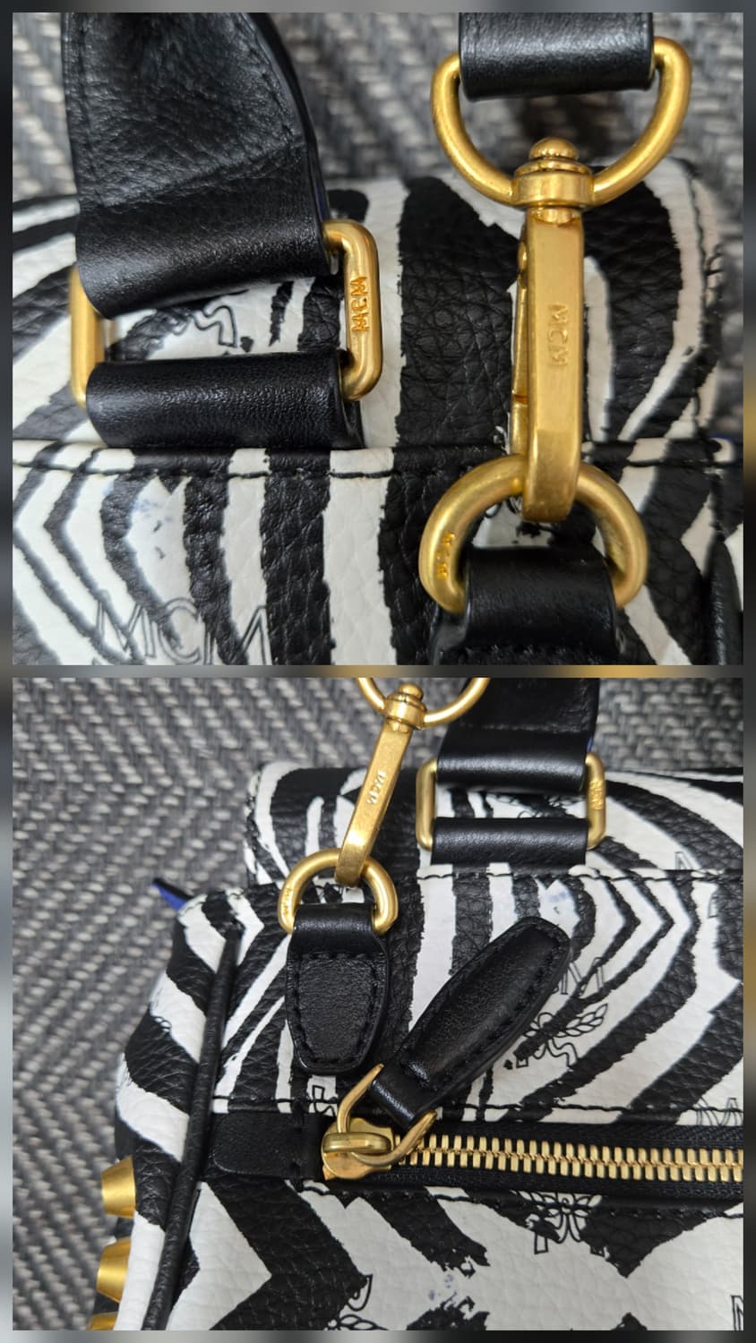 엠씨엠 MCM 펑키 지브라 스터드 케아나 보스턴백 상품이미지9