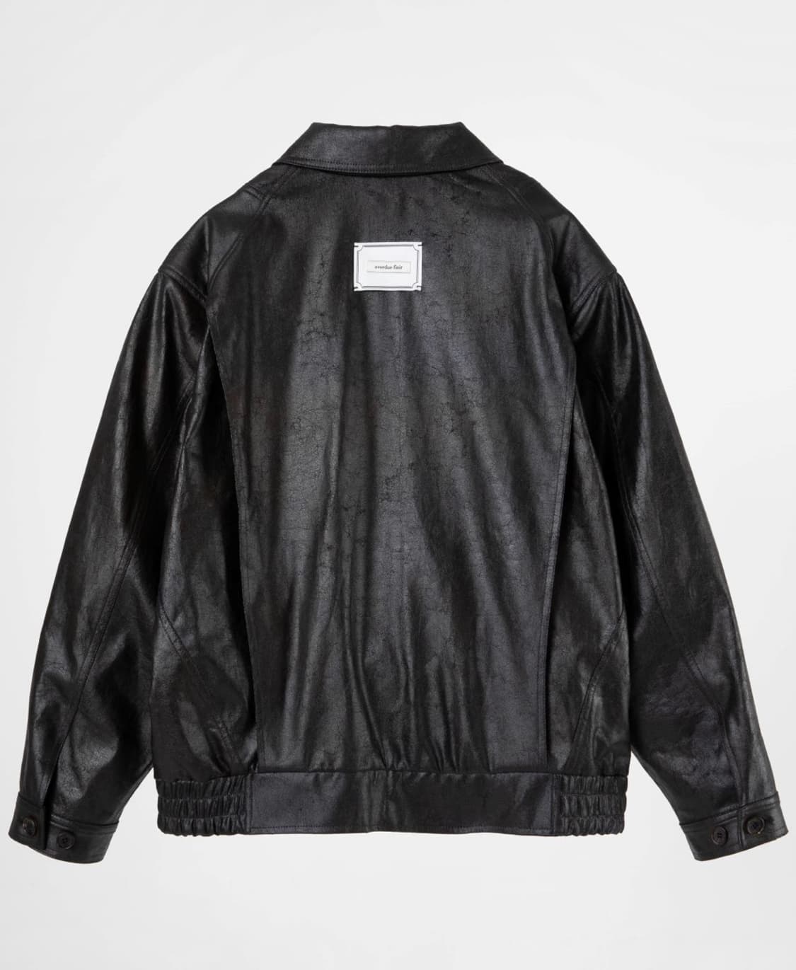 오버듀플레어 CRACK LEATHER BLOUSON_BLACK 상품이미지3