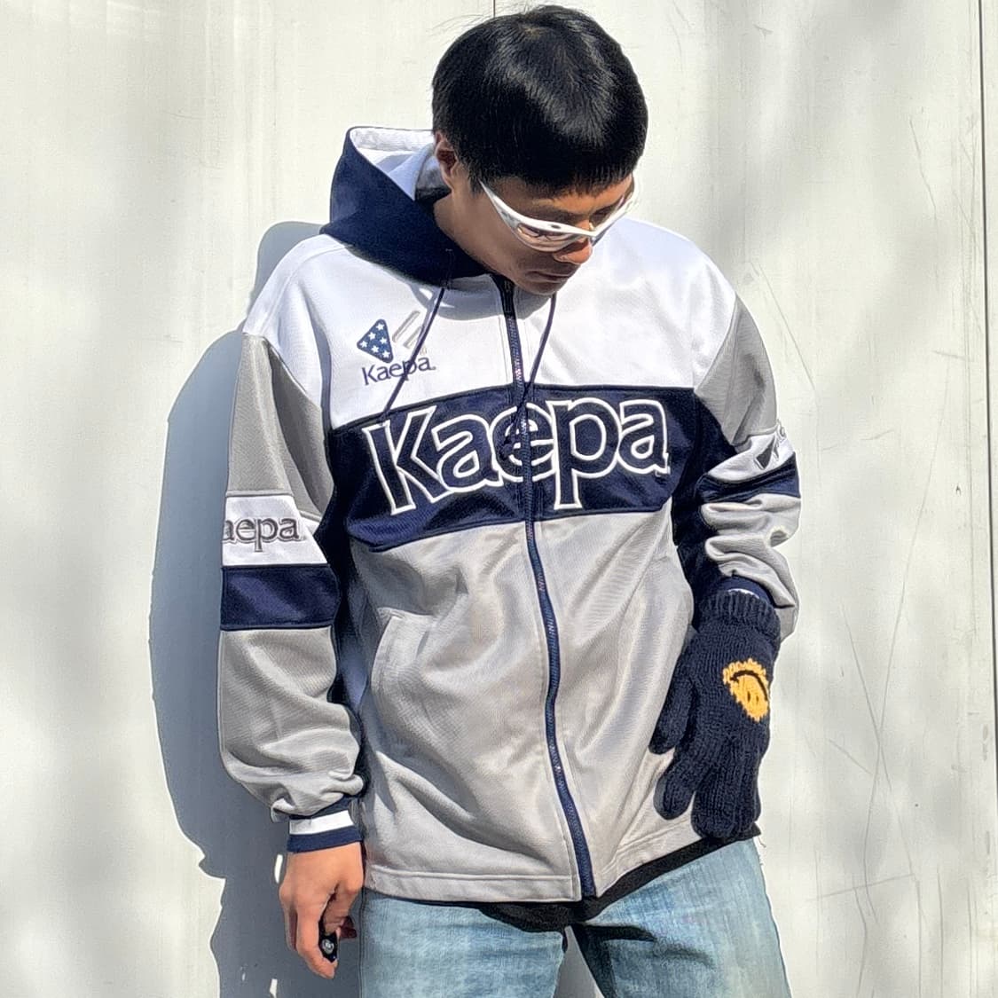 케파 빈티지 빅로고 컬러블록 후드 집업 저지 상품이미지1