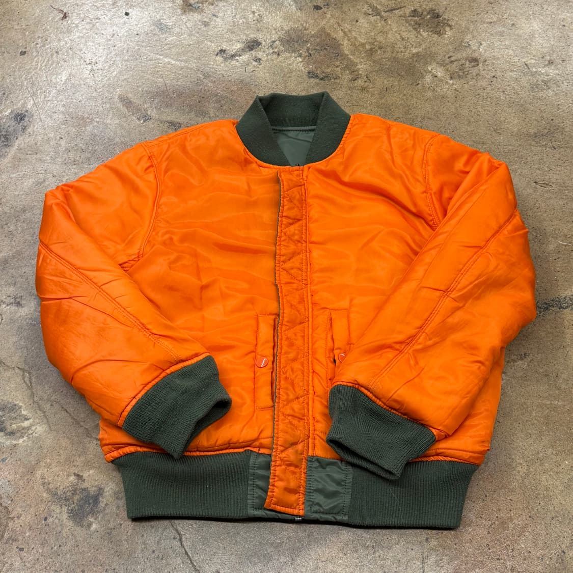 알파 인더스트리 양면 멀티 와팬 패치 카키 오렌지 항공점퍼 자켓 상품이미지6