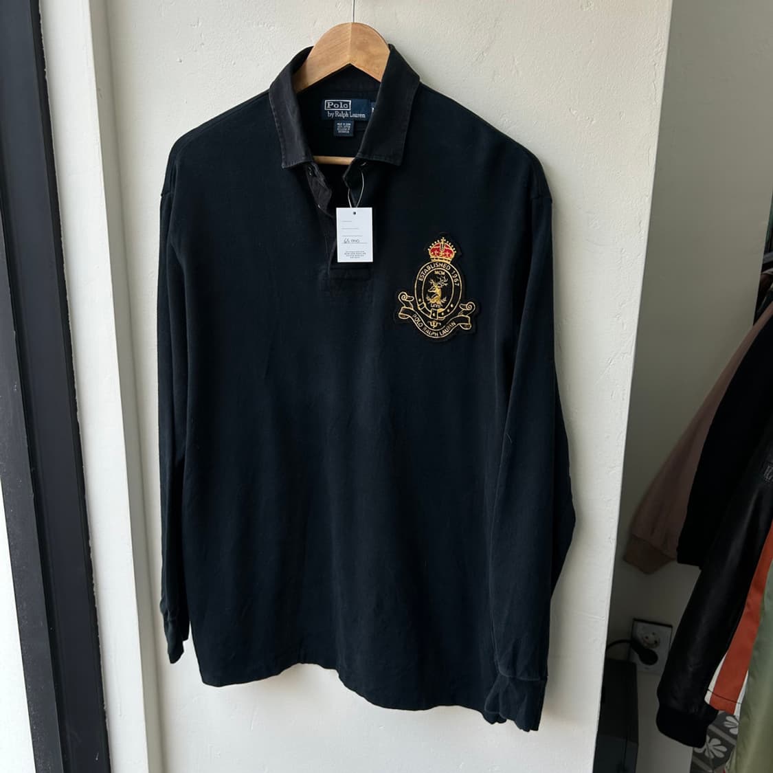 16498 - 폴로 랄프로렌 블랙 빅로고 럭비티 상품이미지2