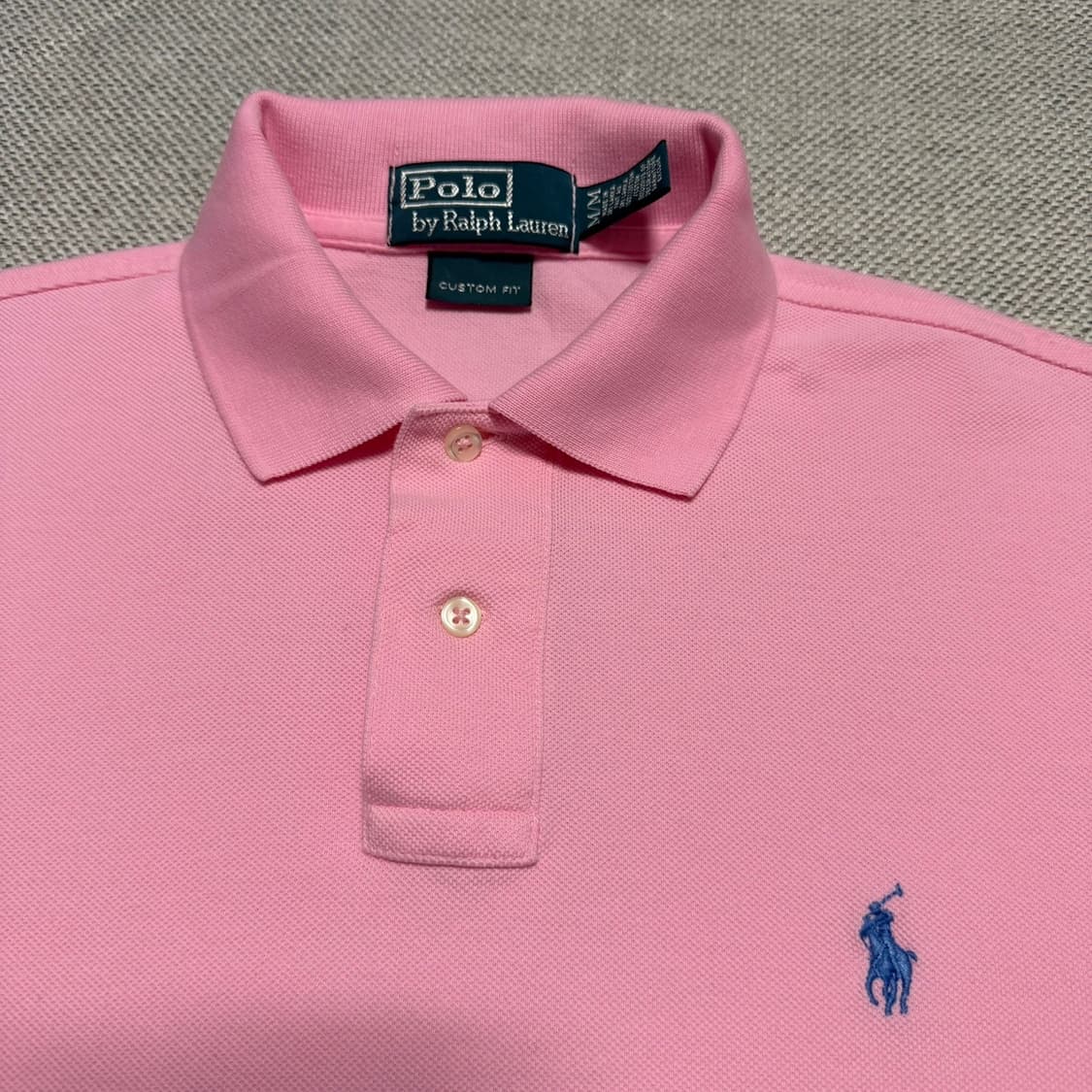 폴로 랄프로렌 핑크 반팔 카라티 상품이미지2