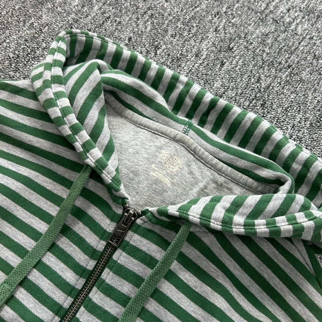 나이키 그린 스트라이프 후드집업 상품이미지5