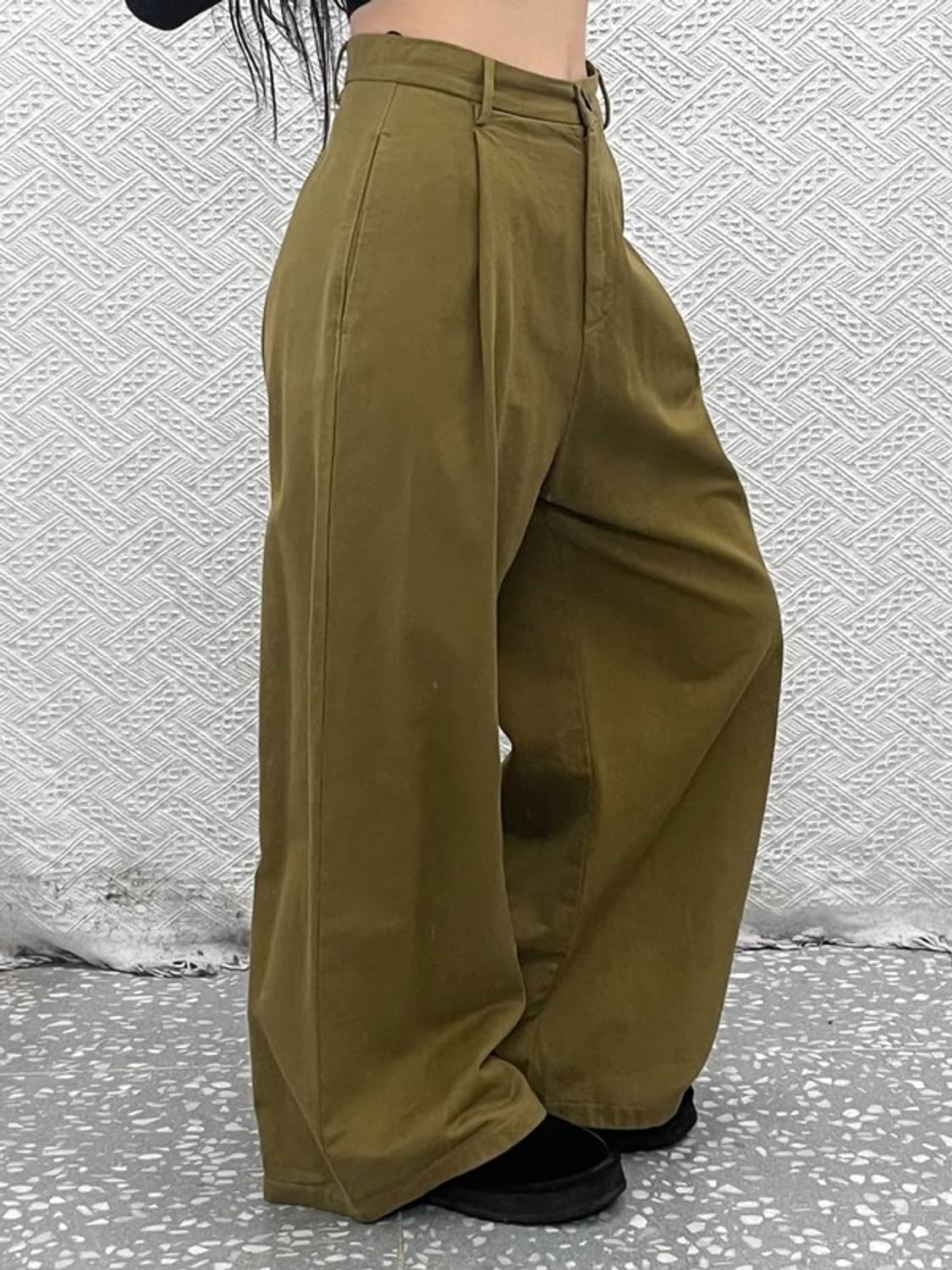 FORTE FORTE 모던시크 핀턱 와이드 슬랙스 바지 1 C09191 상품이미지1