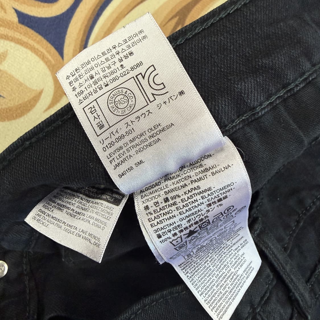 (36)리바이스 Levis 511 블랙 데님팬츠 상품이미지4