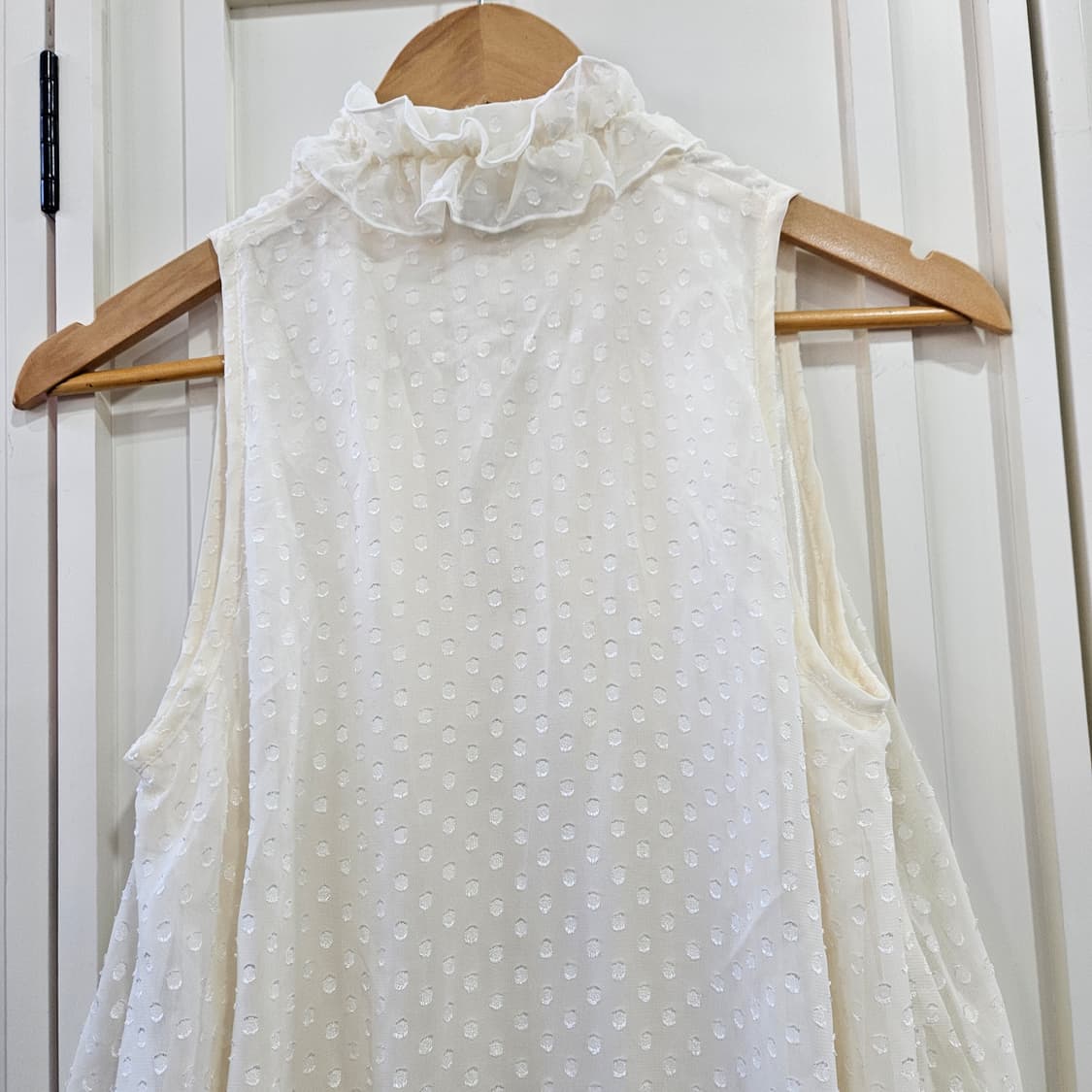 아이보리 프릴 캉캉 미니 원피스 상품이미지7