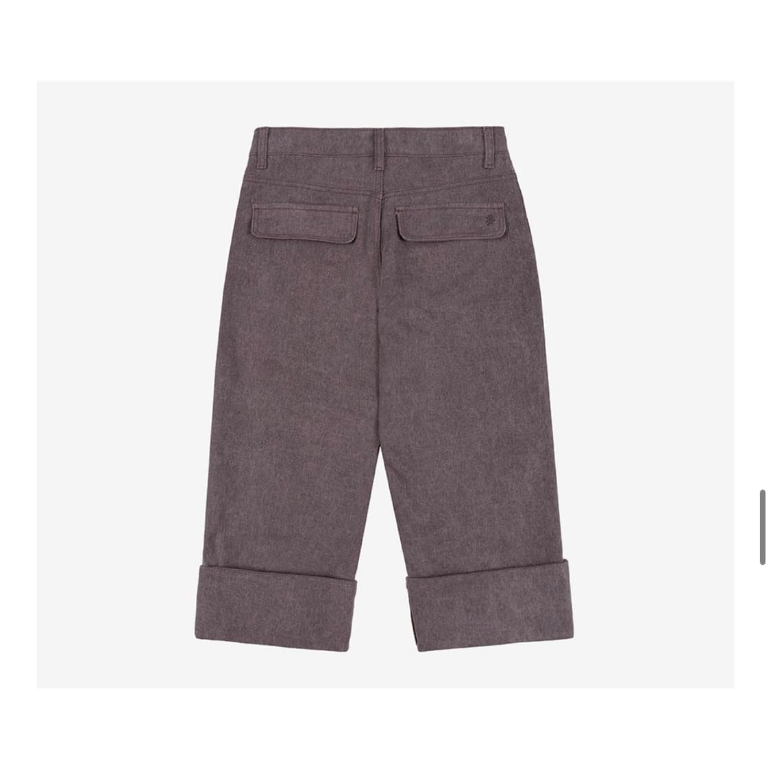 오피쉬 Fold Pocket Capri Pants, Purple 상품이미지3