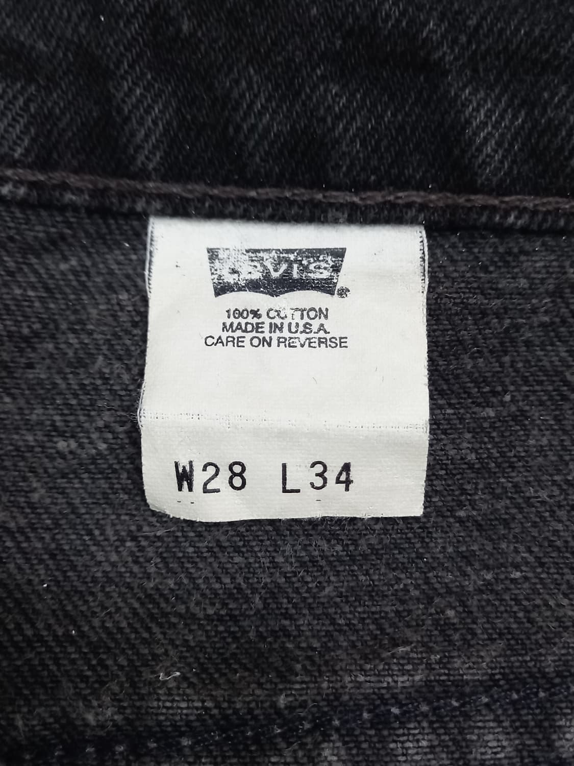 26 96's 리바이스517 USA 오렌지탭 일자진 블랙 26-618 상품이미지9