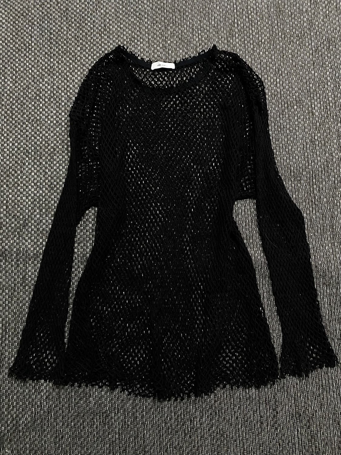 Y2K Girl Black Mesh Sleeve 상품이미지4