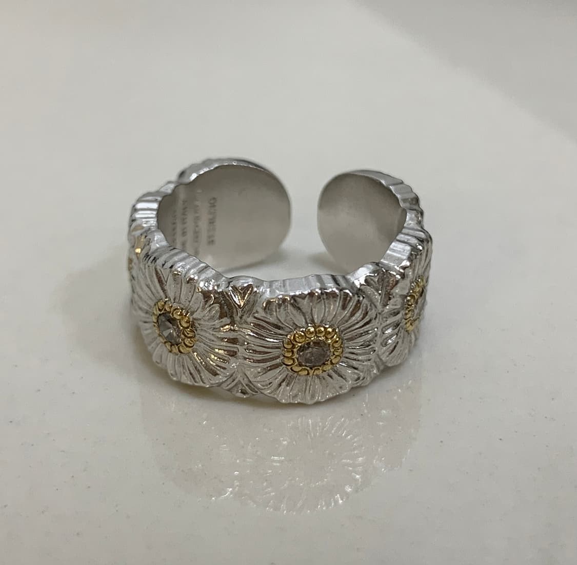 [58호] 부첼라티 다이아 블라썸 데이지 링 은반지 상품이미지1