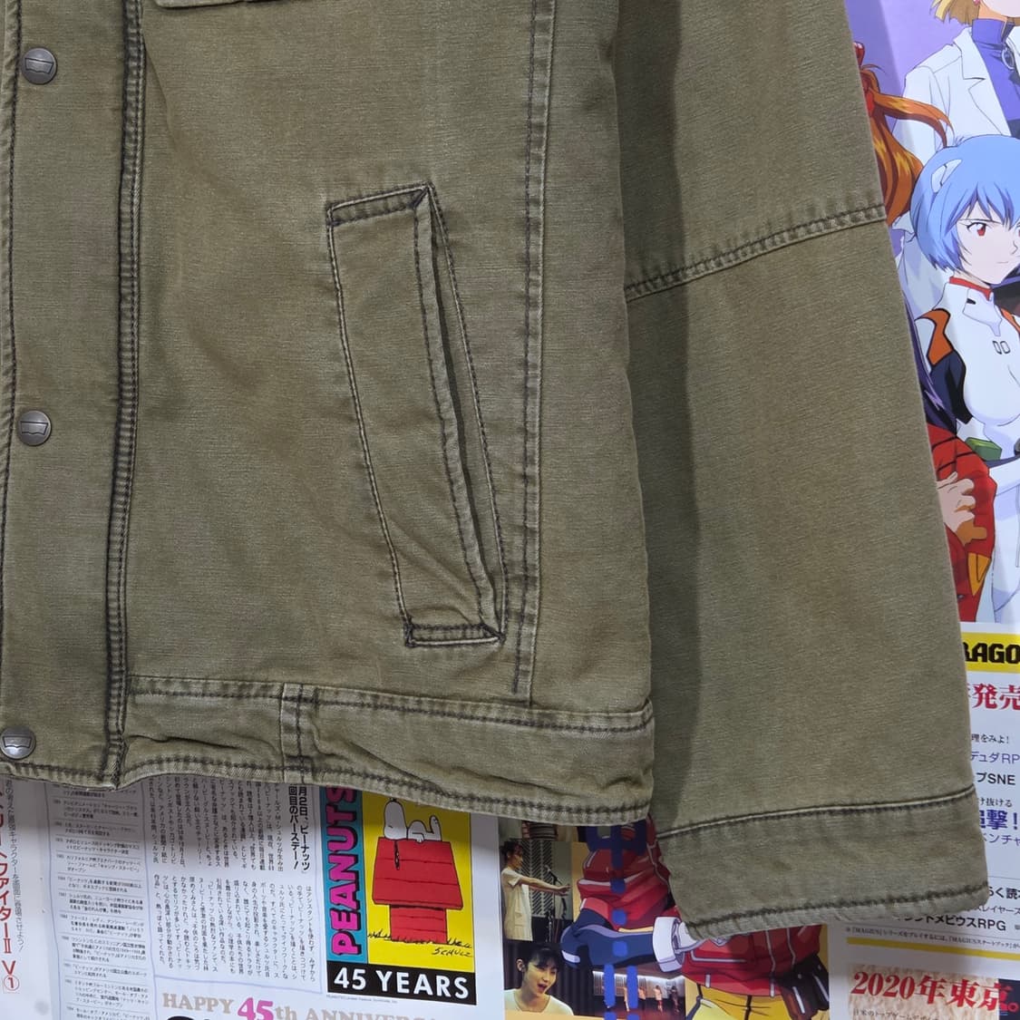 리바이스 카키 브라운 멀티포켓 누빔 자켓 상품이미지4