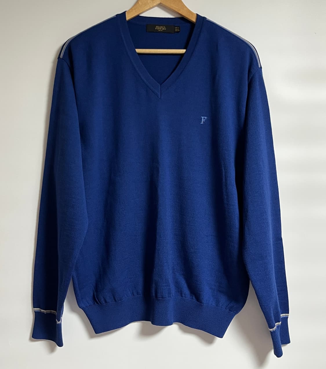 공용 프랑코페라로 V넥 모 니트 스웨터 폴로 타미 XL 상품이미지1