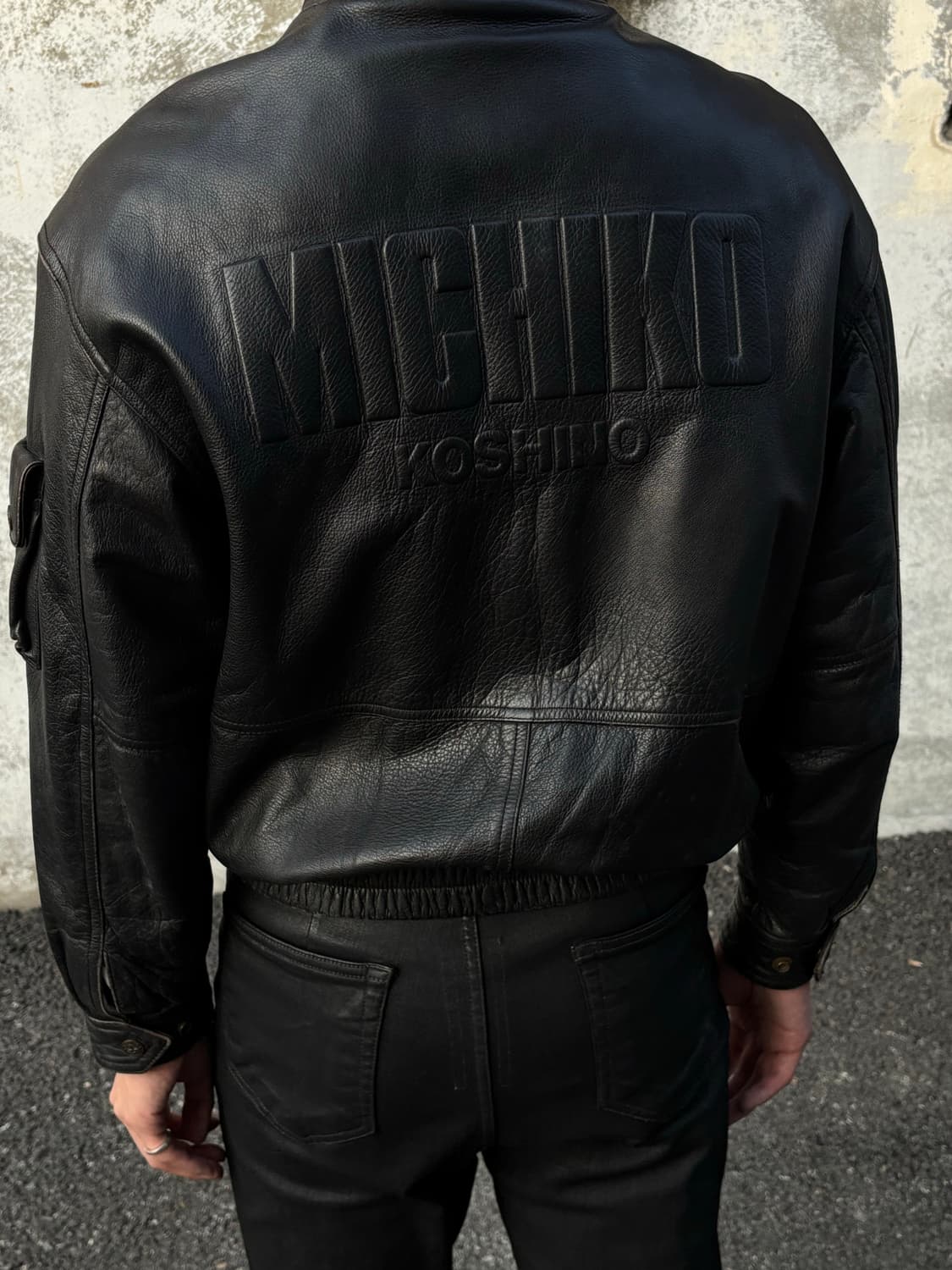 미츠코 런던 레더 바이커 상품이미지3