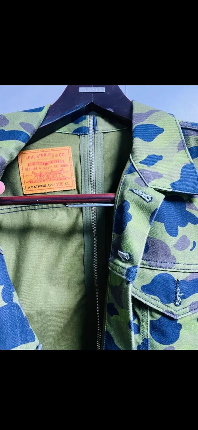 리바이스 베이프 카모 트러커자켓 상품이미지5