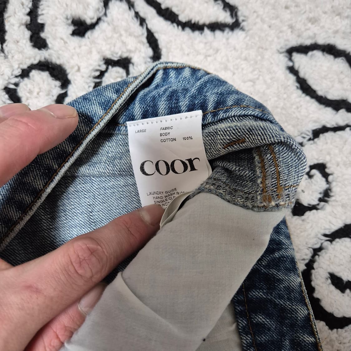 쿠어 컷오프 스플릿 데님 팬츠 상품이미지4