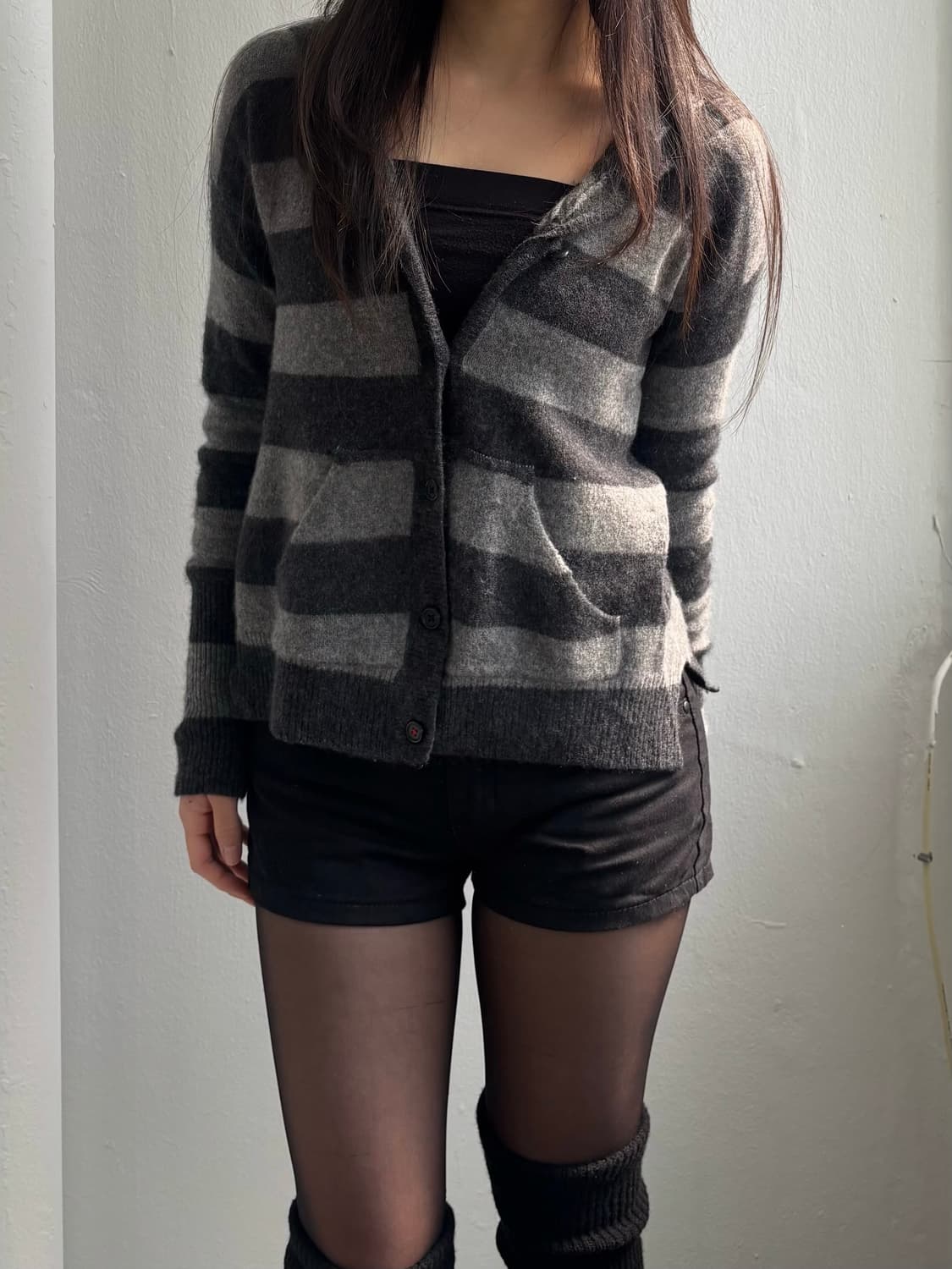 Banana Republic Stripe Knit Hood Zip-Up 상품이미지2