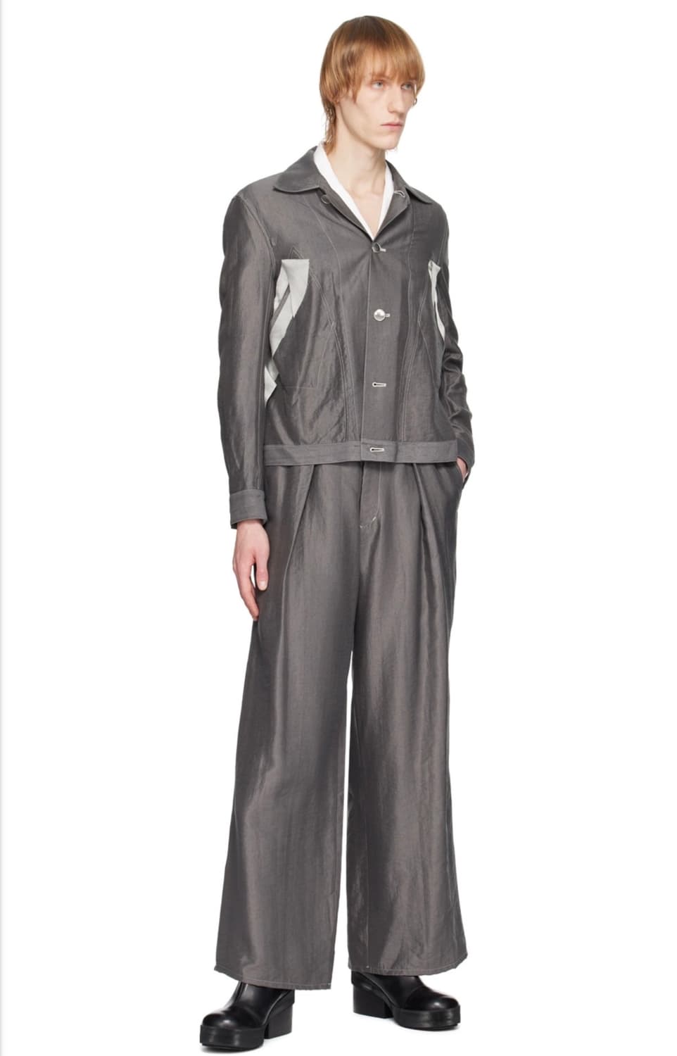 설밤(sulvam) 그레이 슬랙스 32 size 상품이미지4