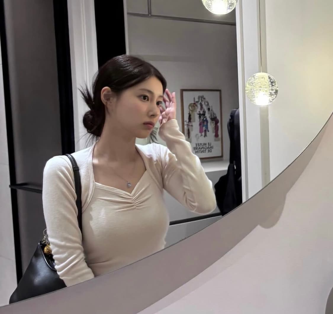 이바나헬싱키 니트 블라우스 Armo knit blouse pink 강혜원 상품이미지7