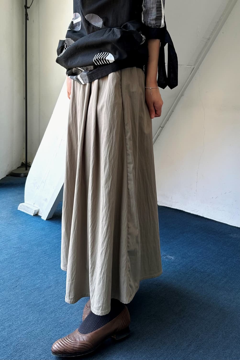 Washed poly nylon fabric design wide ski 상품이미지3