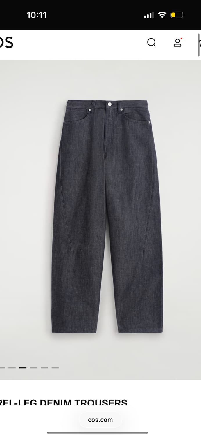 COS 배럴 레그 트라우저 데님진  상품이미지3