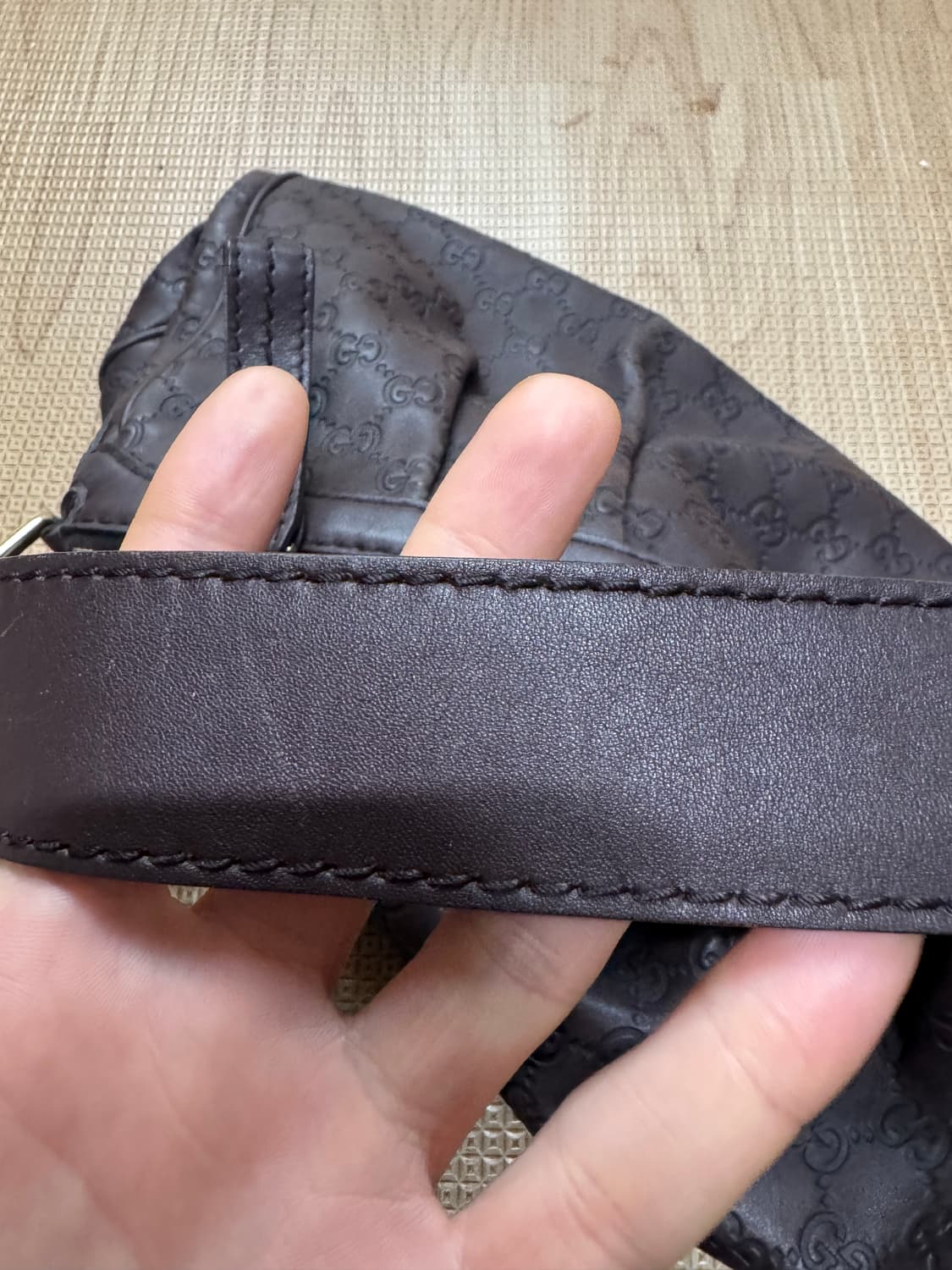 구찌 시마 레더 호보 숄더백 상품이미지2