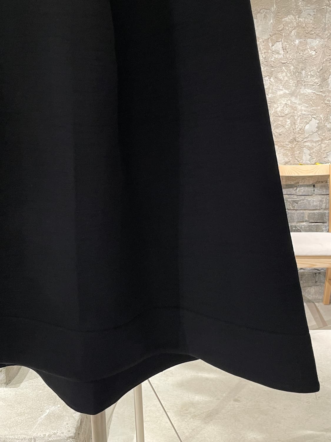 질샌더 블랙 플레어 울 나일론 혼방 롱 스커트 상품이미지5