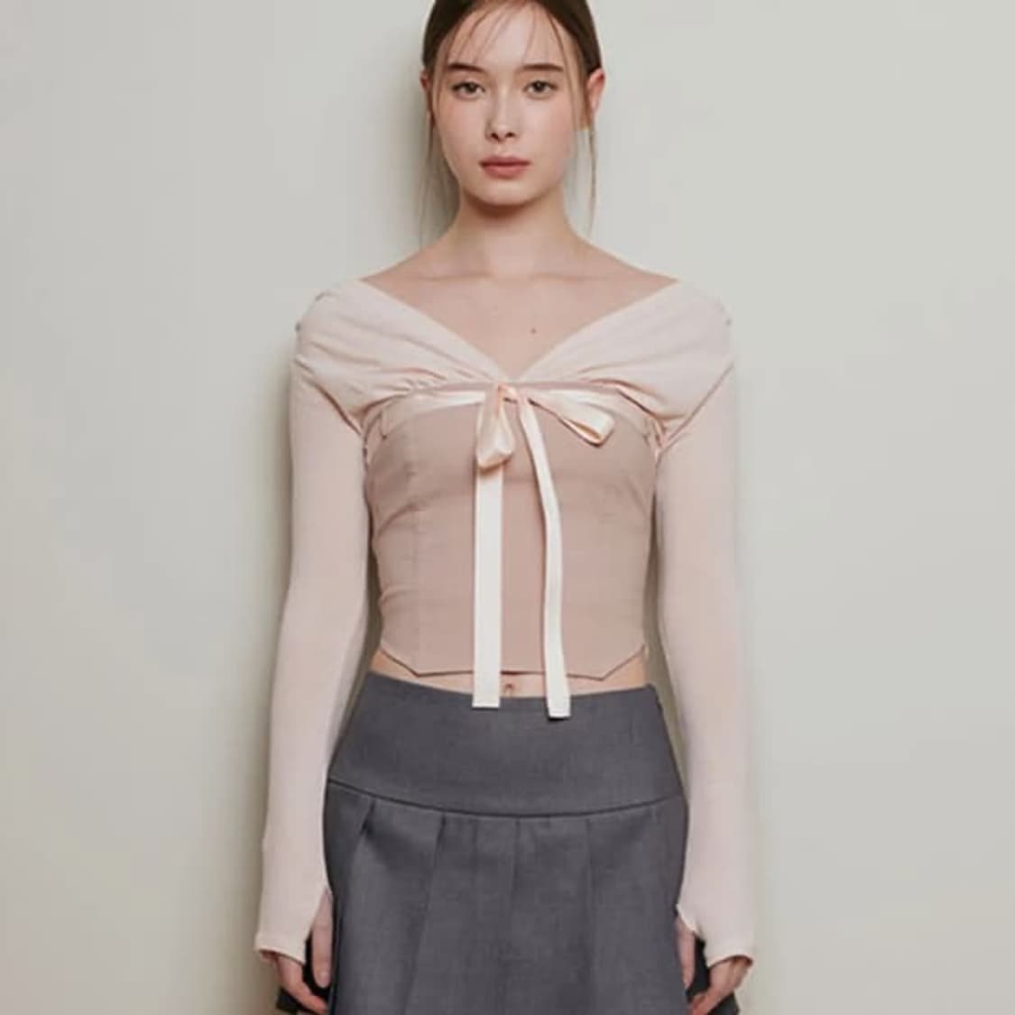 새상품 낫유어로즈 미우탑 M 핑크 상품이미지1