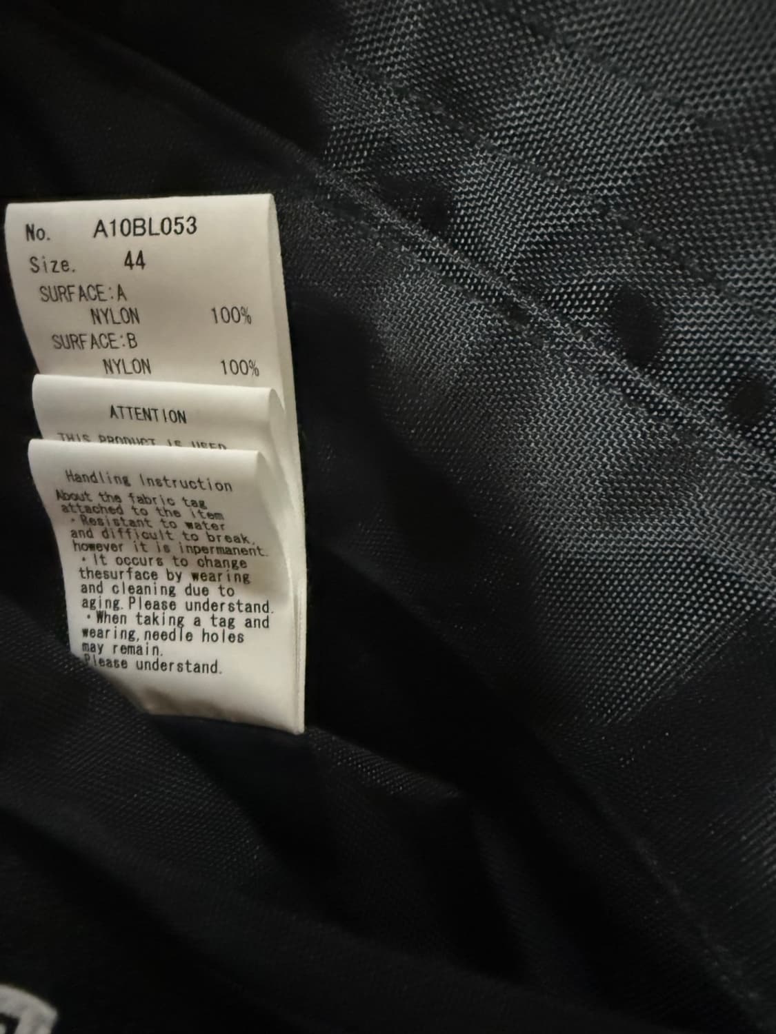 미하라야스히로 바텀 레이어드 나일론 자켓 상품이미지7