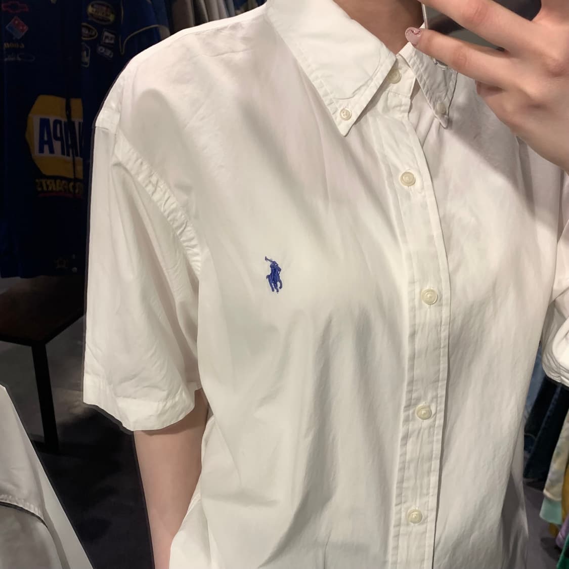 [IM] 폴로 랄프로렌 시그니처 포니 반팔 셔츠 화이트 상품이미지4