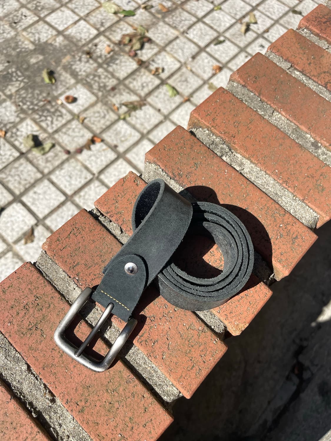 돌체앤가바나 블랙 레더벨트 상품이미지3