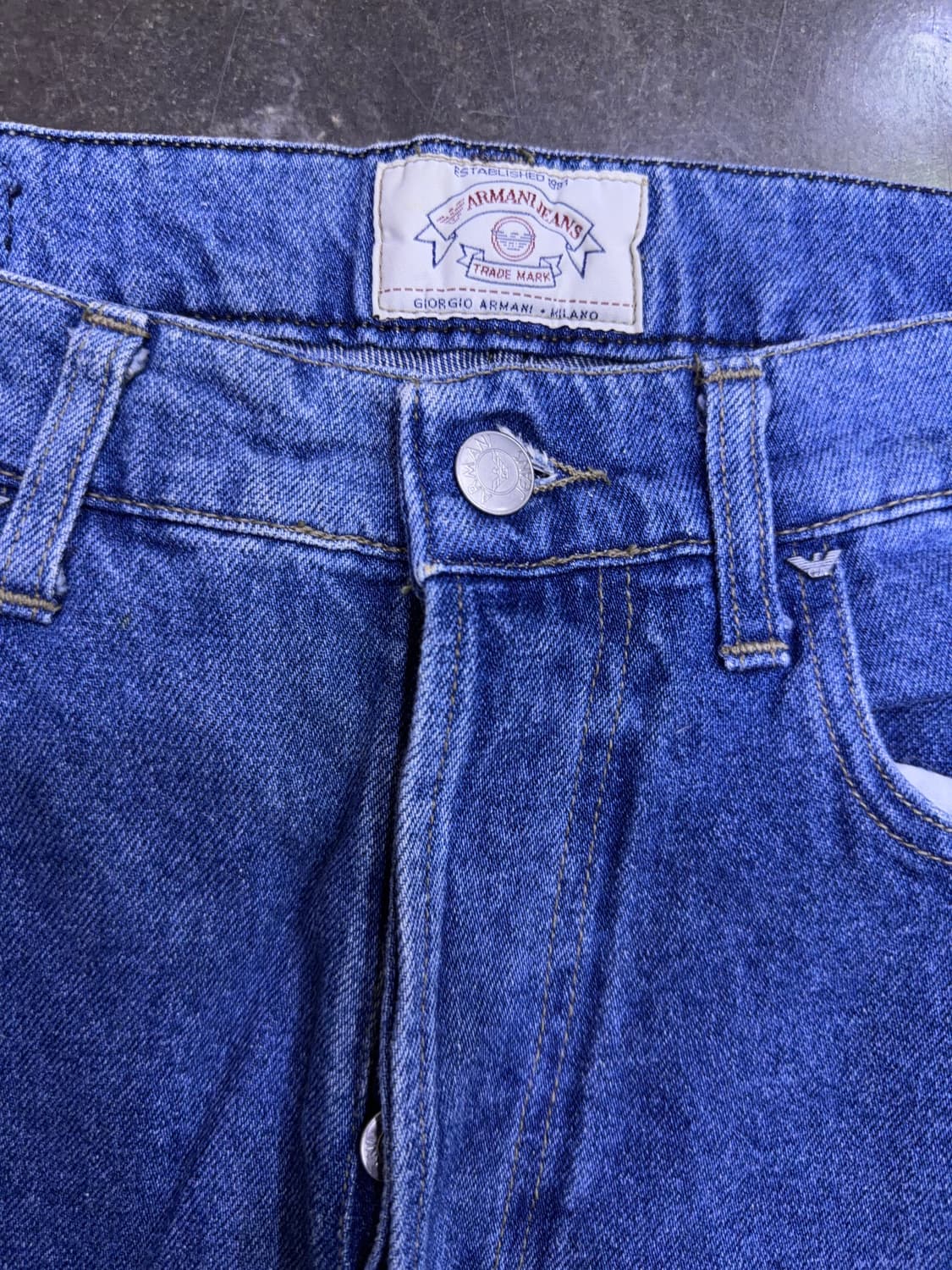 조르지오 아르마니 진 버튼플라이 클래식핏 데님팬츠 32 상품이미지9