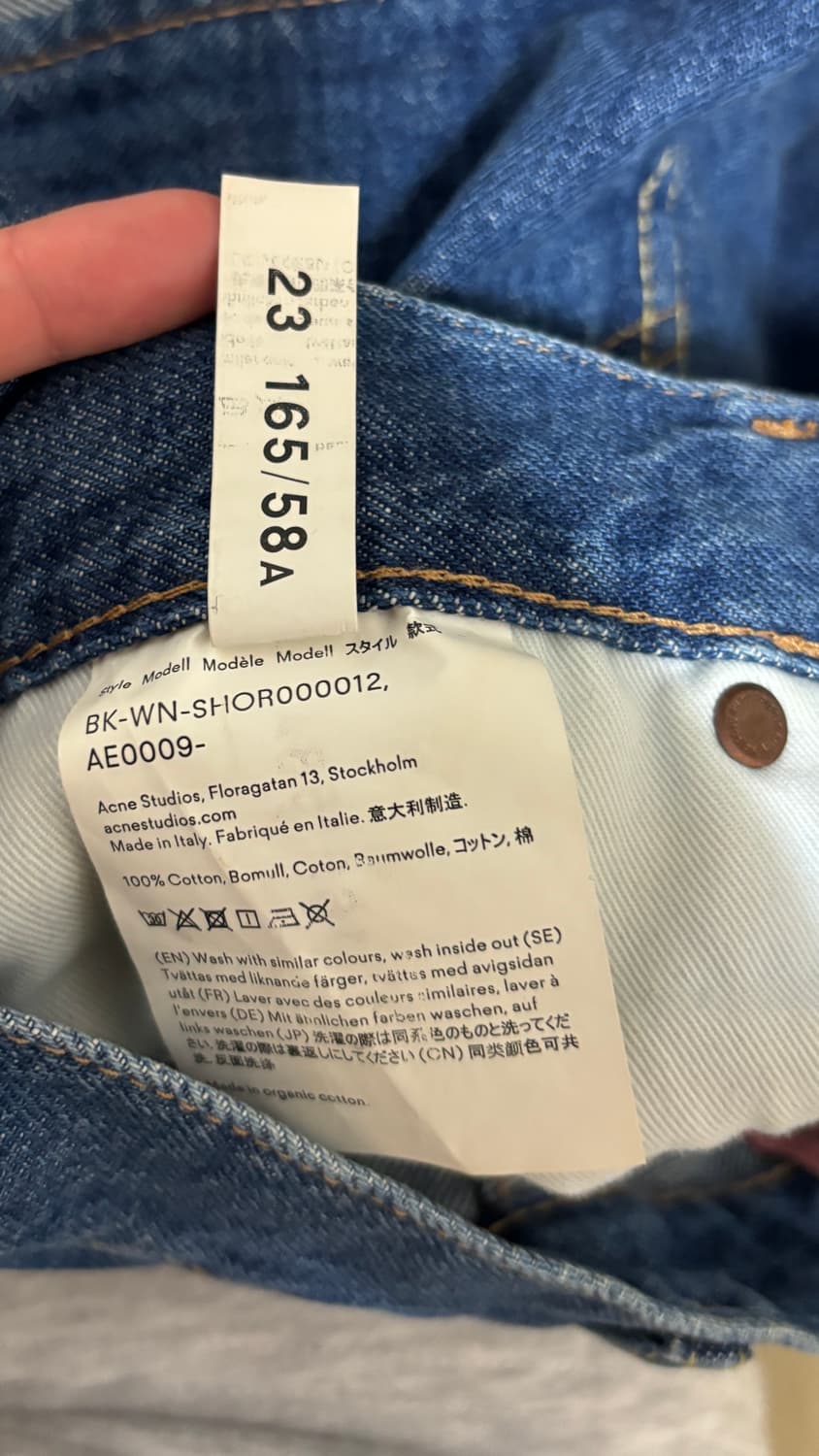 Acne Studios 데님 쇼츠 상품이미지3