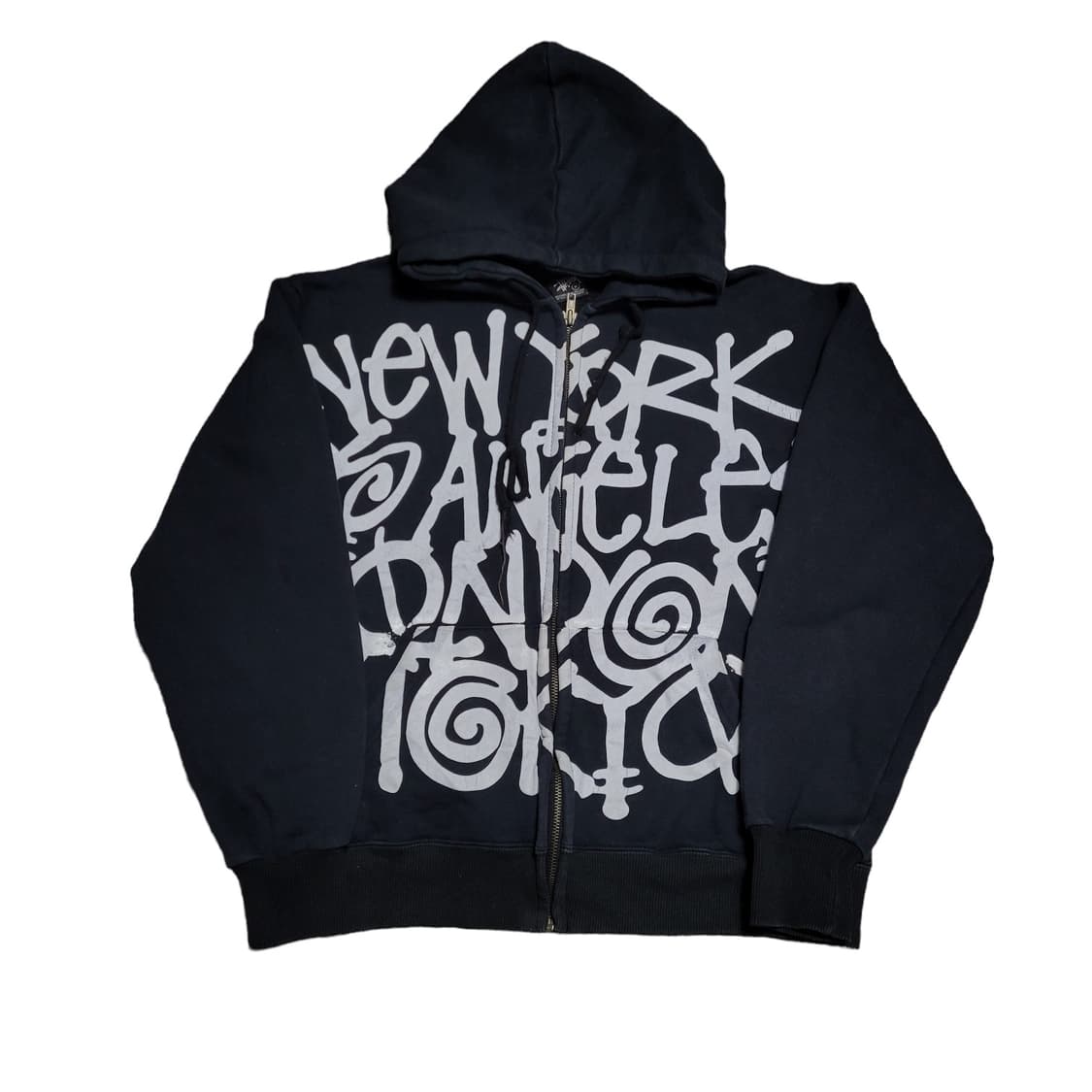 스투시 월드투어 빅로고 후드집업 M 상품이미지1