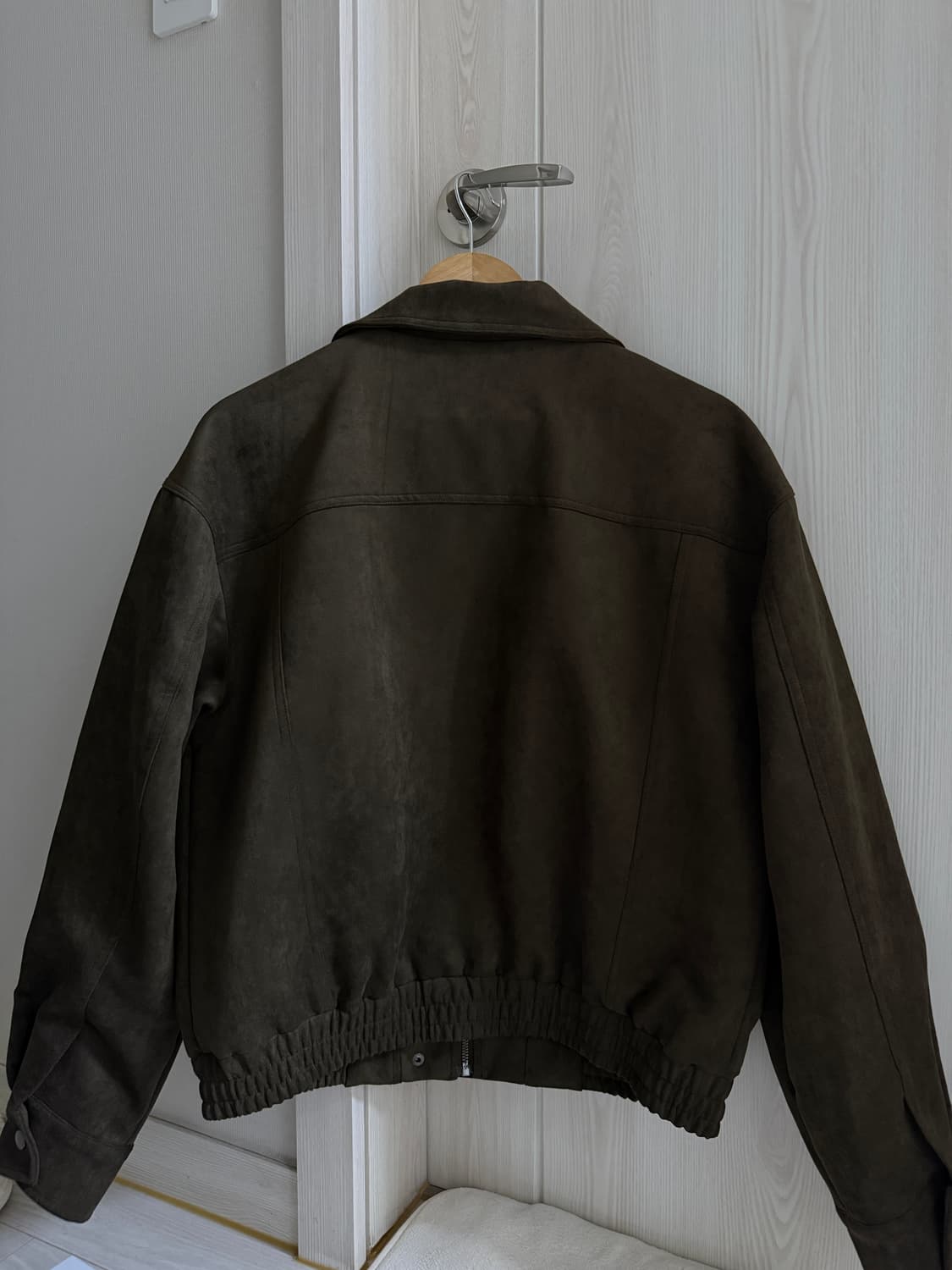 [새상품] 블랙업 아바니 스웨이드 점퍼 다크브라운 상품이미지3