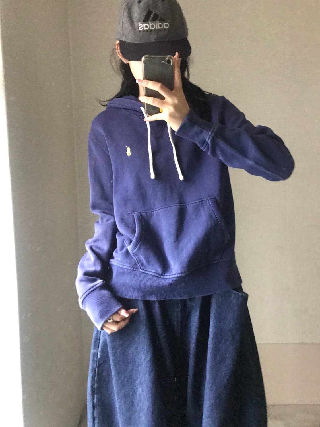 폴로 네이비 후드티 상품이미지2