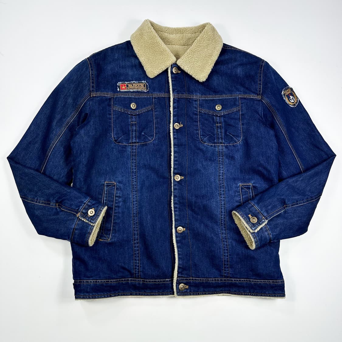 VTG 빈티지 양털 트러커 데님자켓 (XXL) 상품이미지2