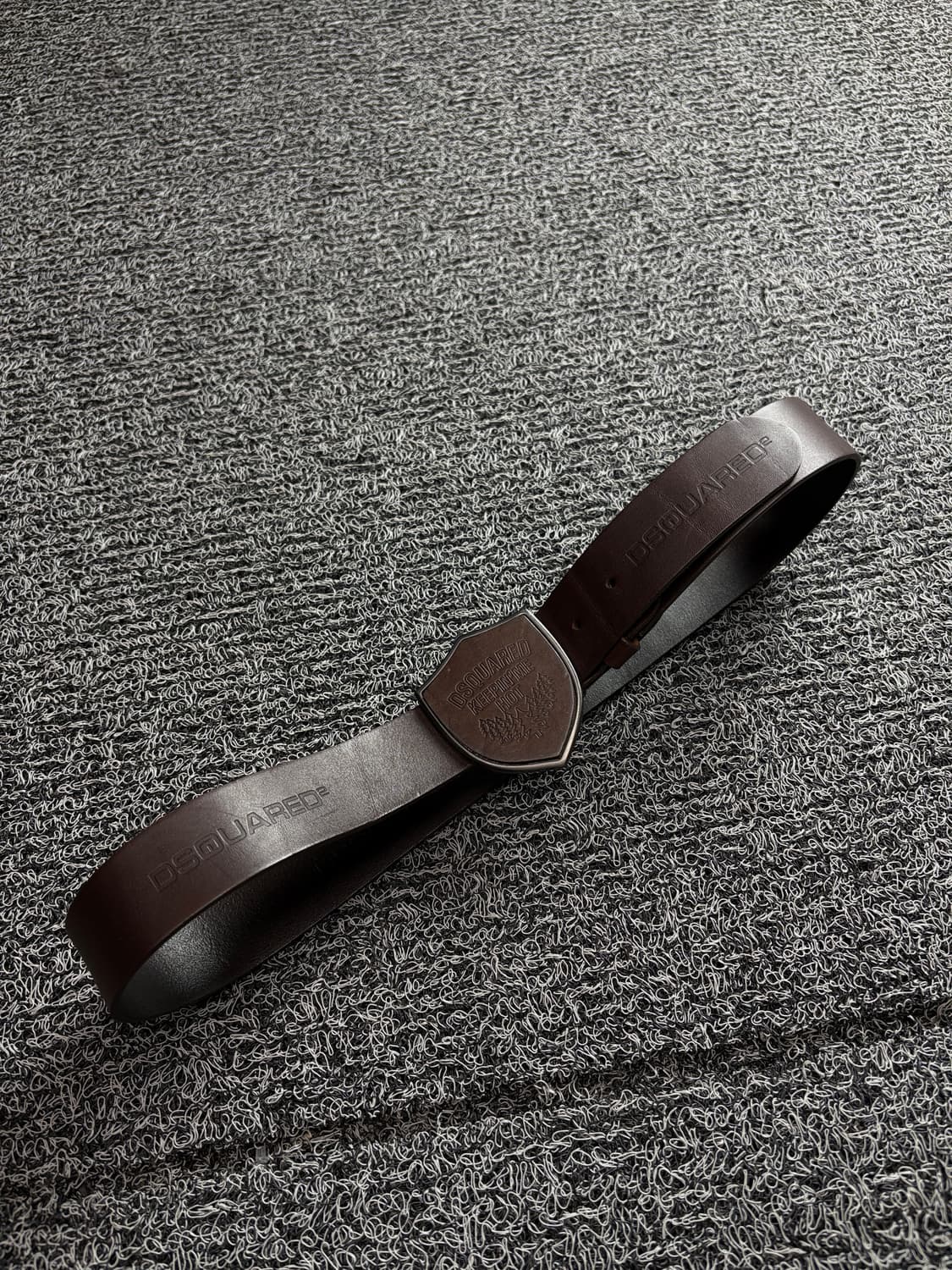 디스퀘어드 Y2K 빅버클 아메카지 레더 벨트 3195 상품이미지4