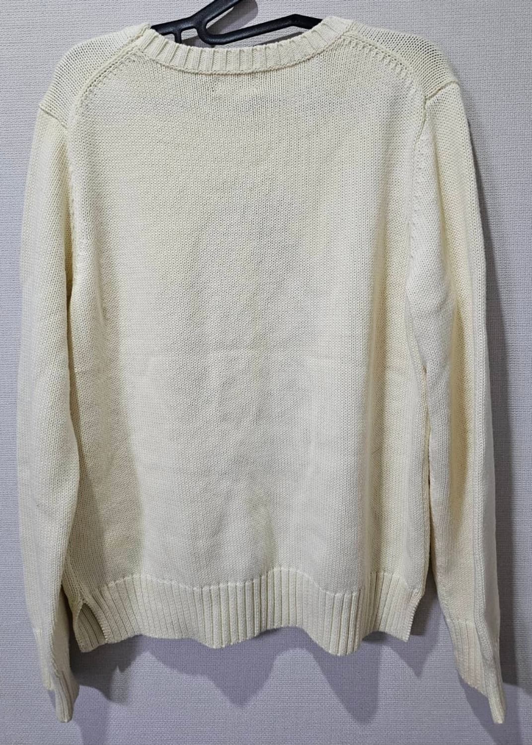 정품 폴로 랄프로렌 화이트 곰돌이 니트 100 / L 상품이미지2