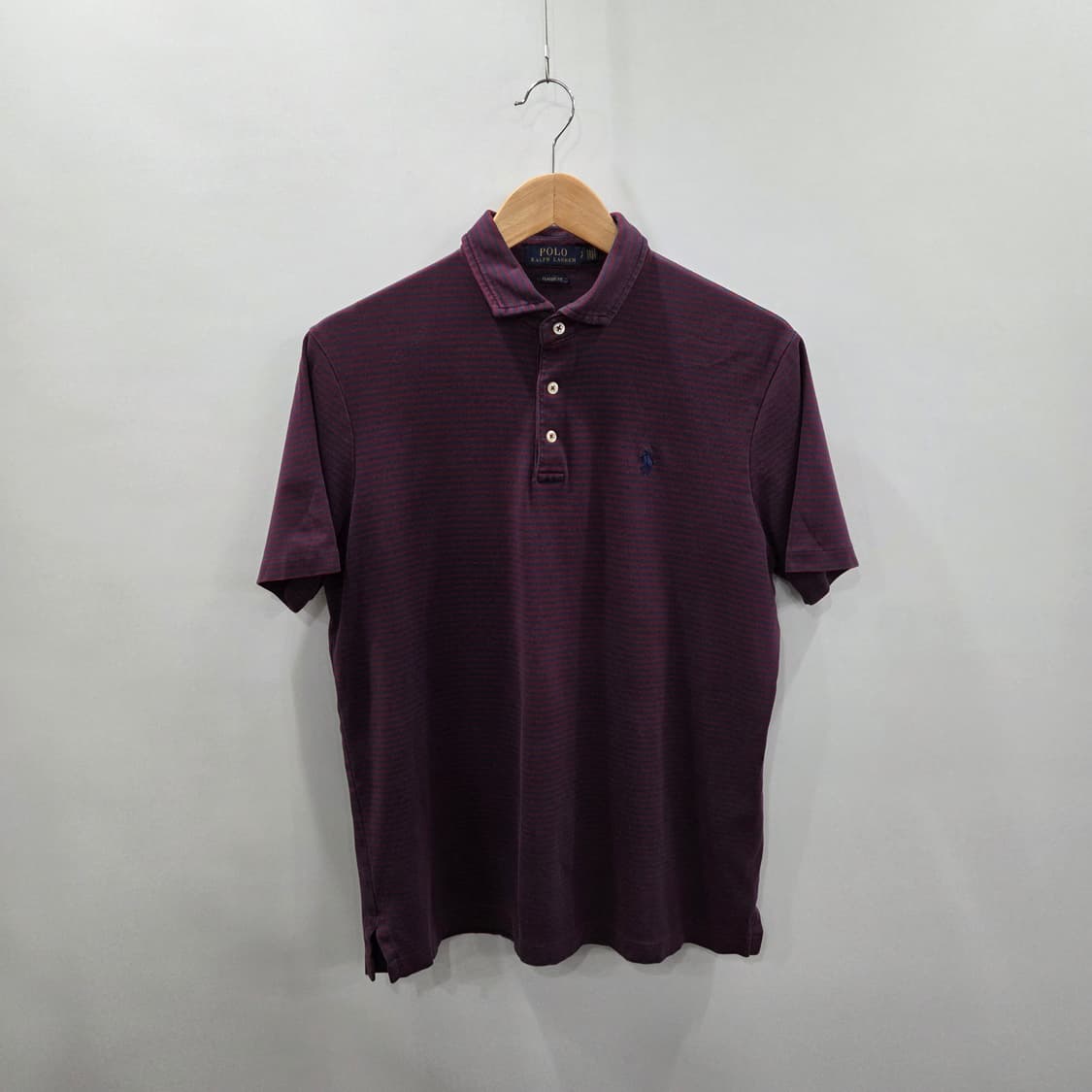 폴로랄프로렌 코튼 스트라이프 카라티 S 상품이미지1