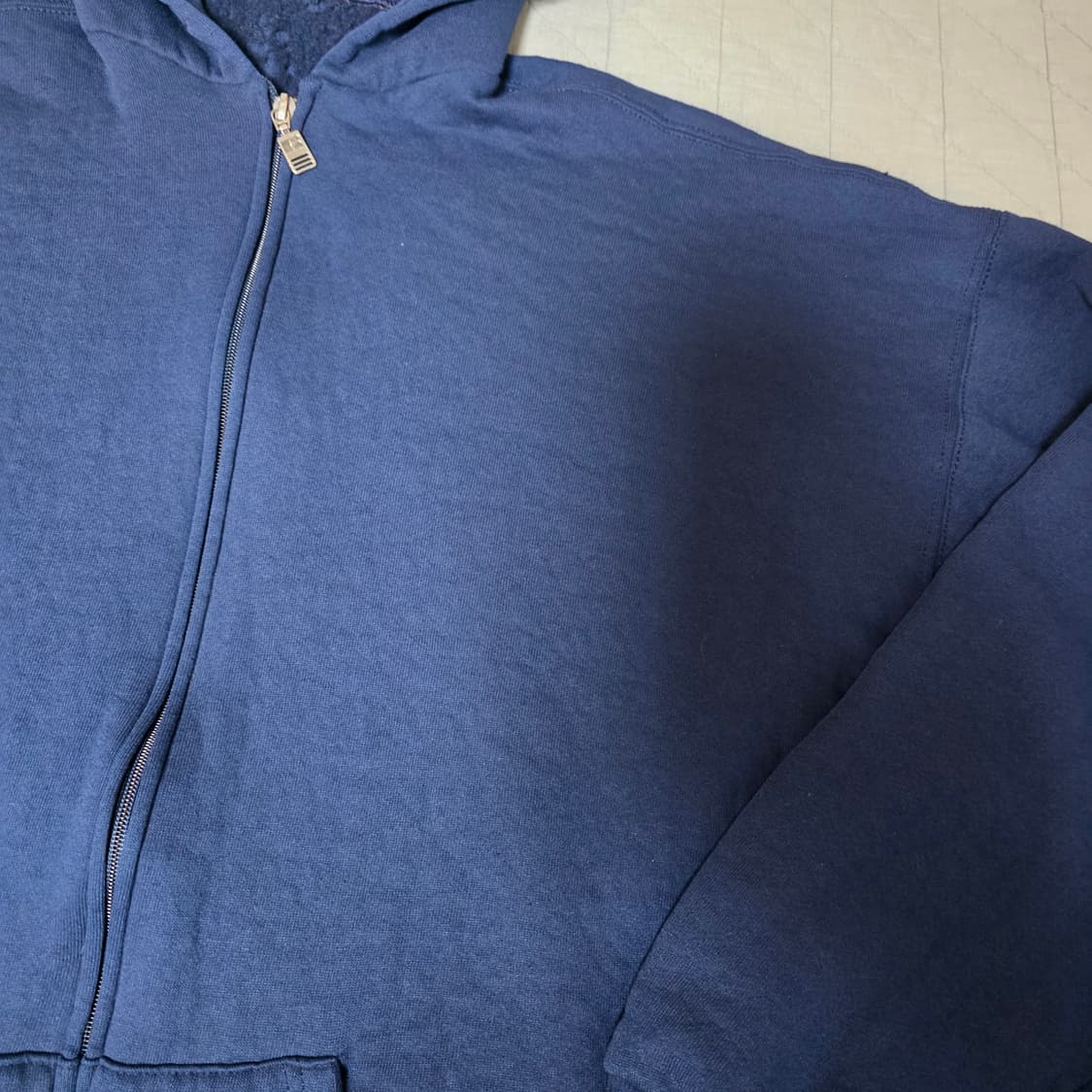 [XL] 90s 러셀 애슬레틱 후드집업 네이비 주름 ver. 8 상품이미지3